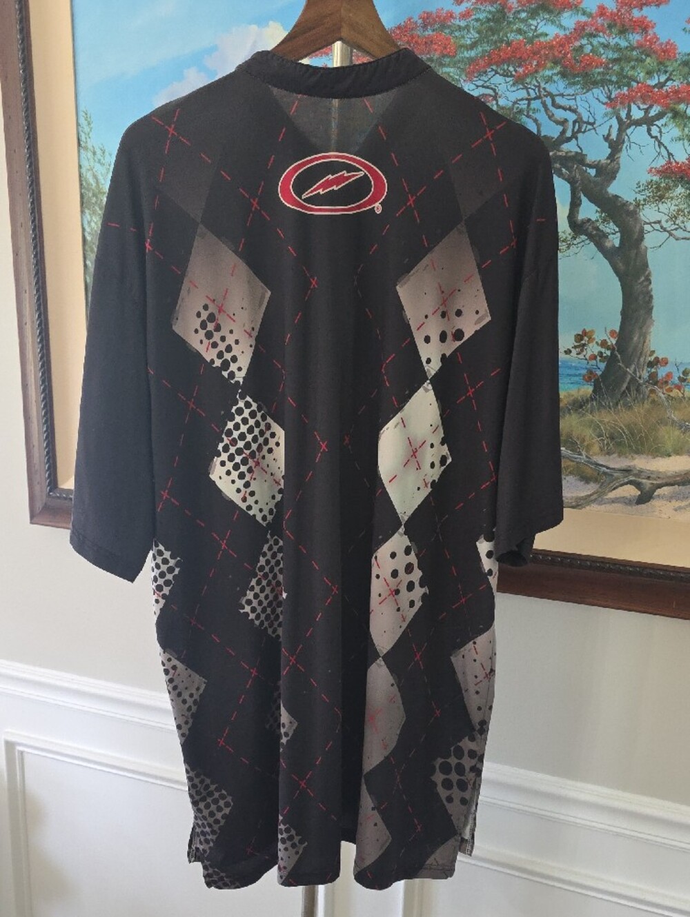 Storm Men’s Black Red & Gray Graphic Bowling Jersey - Picture 4 of 5